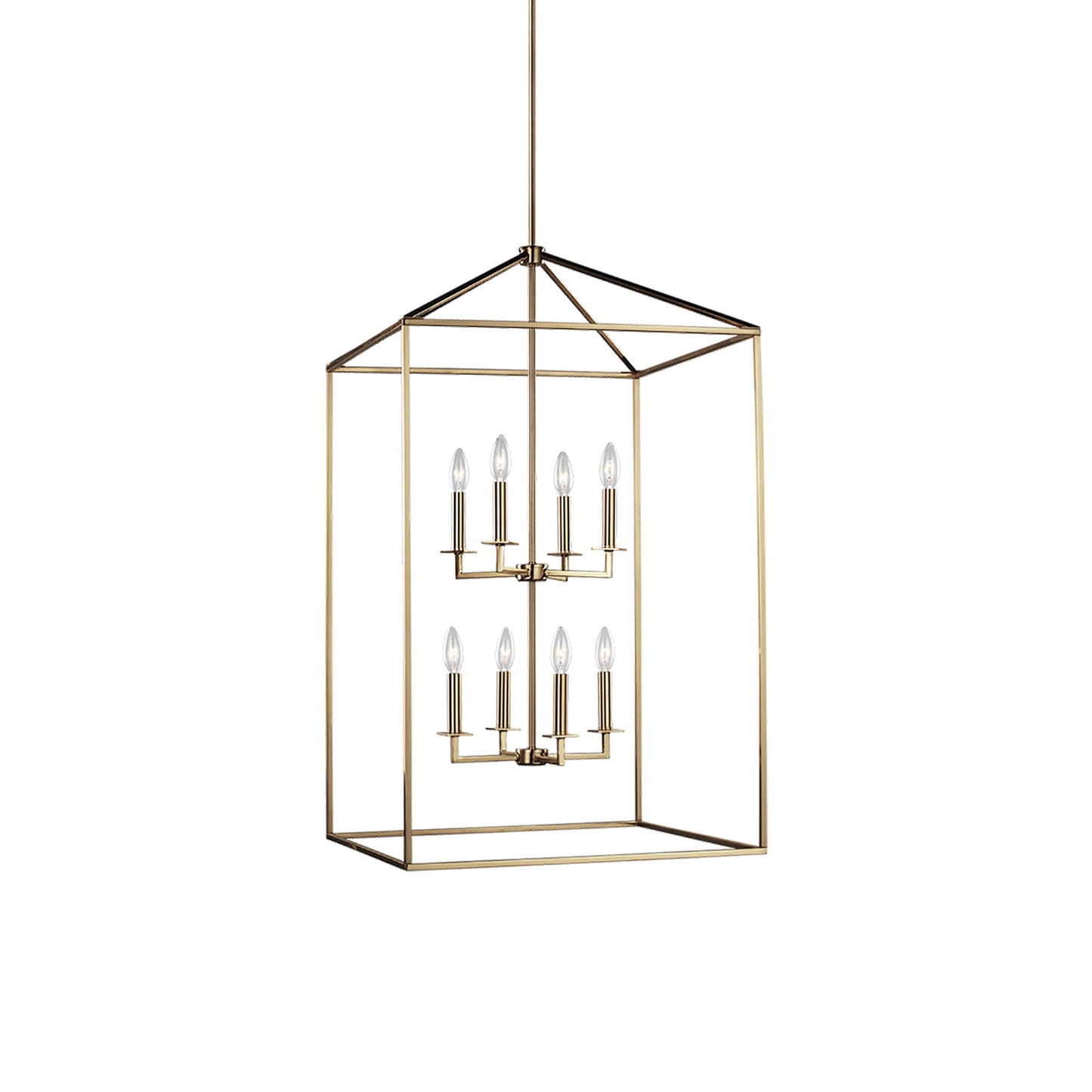 Perryton Pendant Light in Satin Brass (Extra Large).