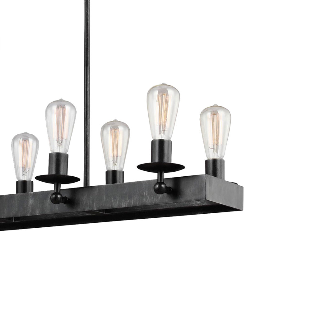 Ravenwood Manor Linear Chandelier in Detail.