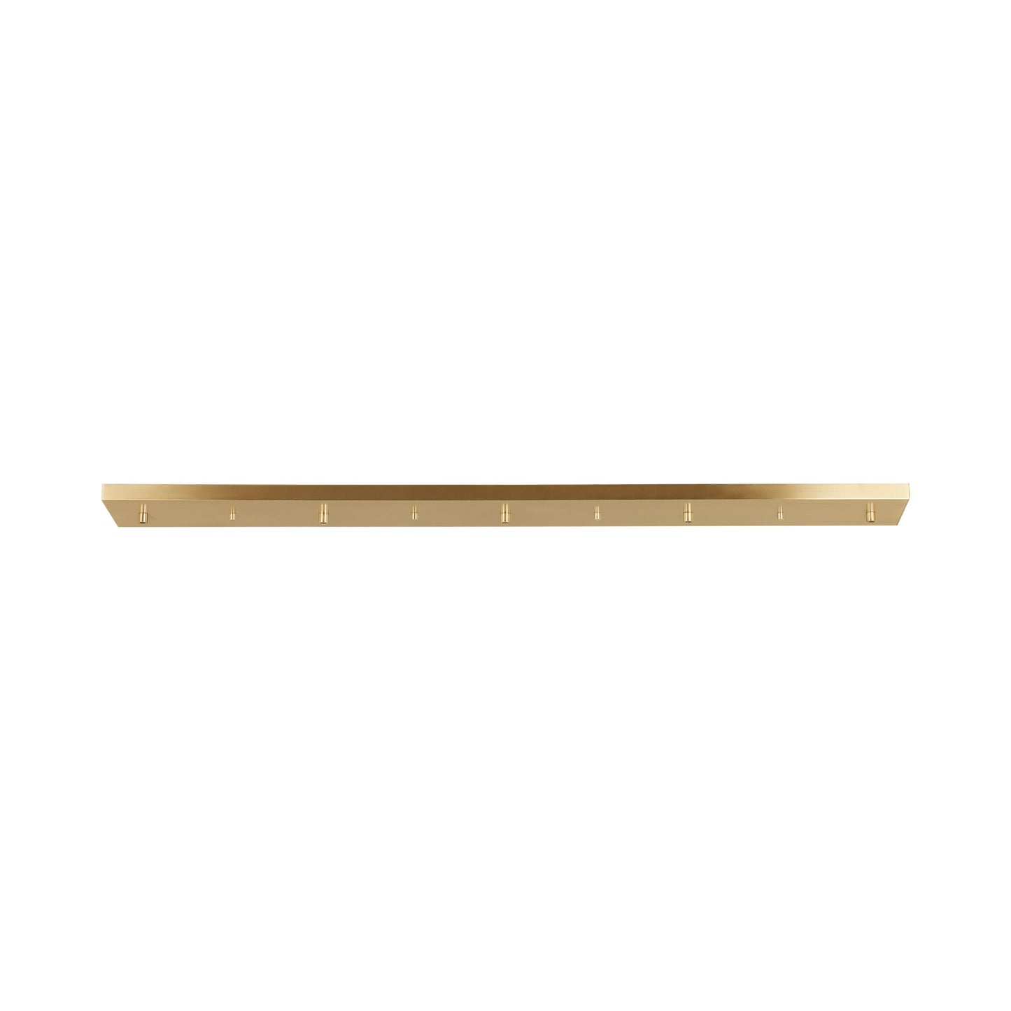 Rectangular Cluster Multi-Port Linear Canopy in Satin Brass (48-Inch).