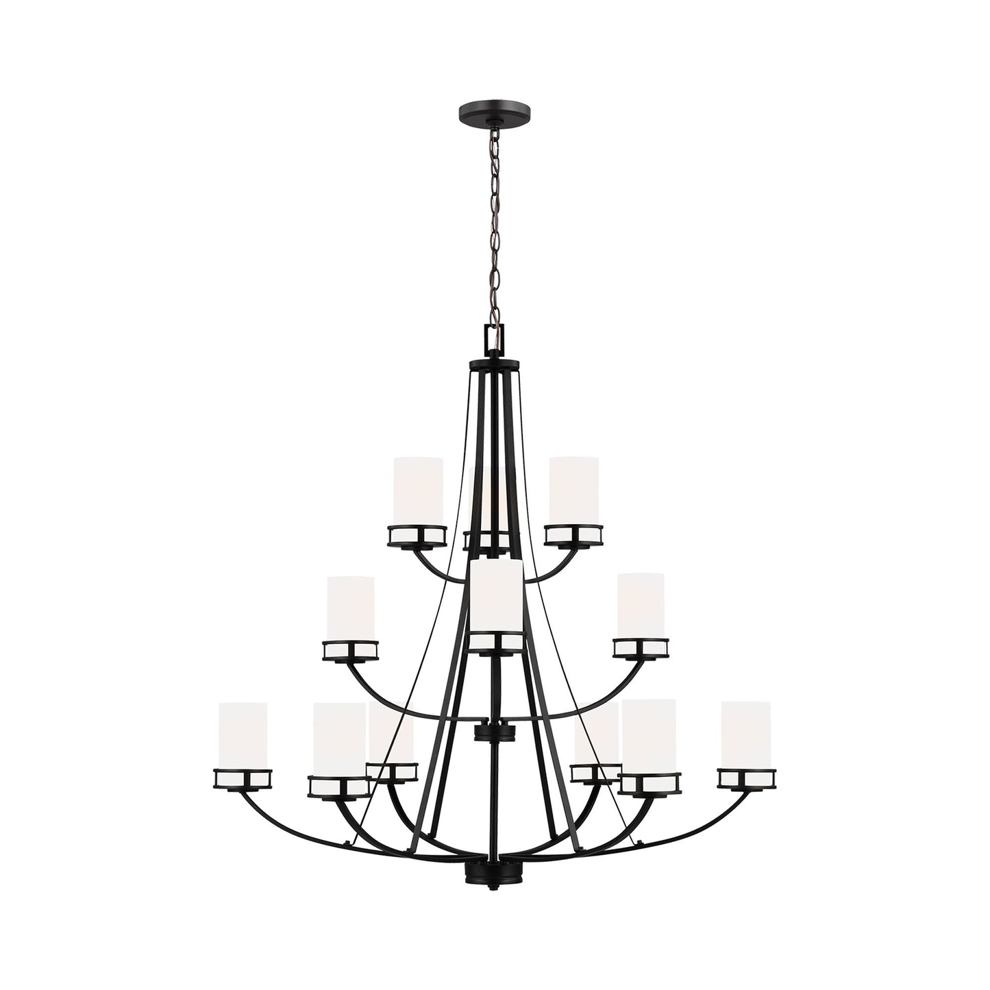 Robie Chandelier in Midnight Black (12-Light).