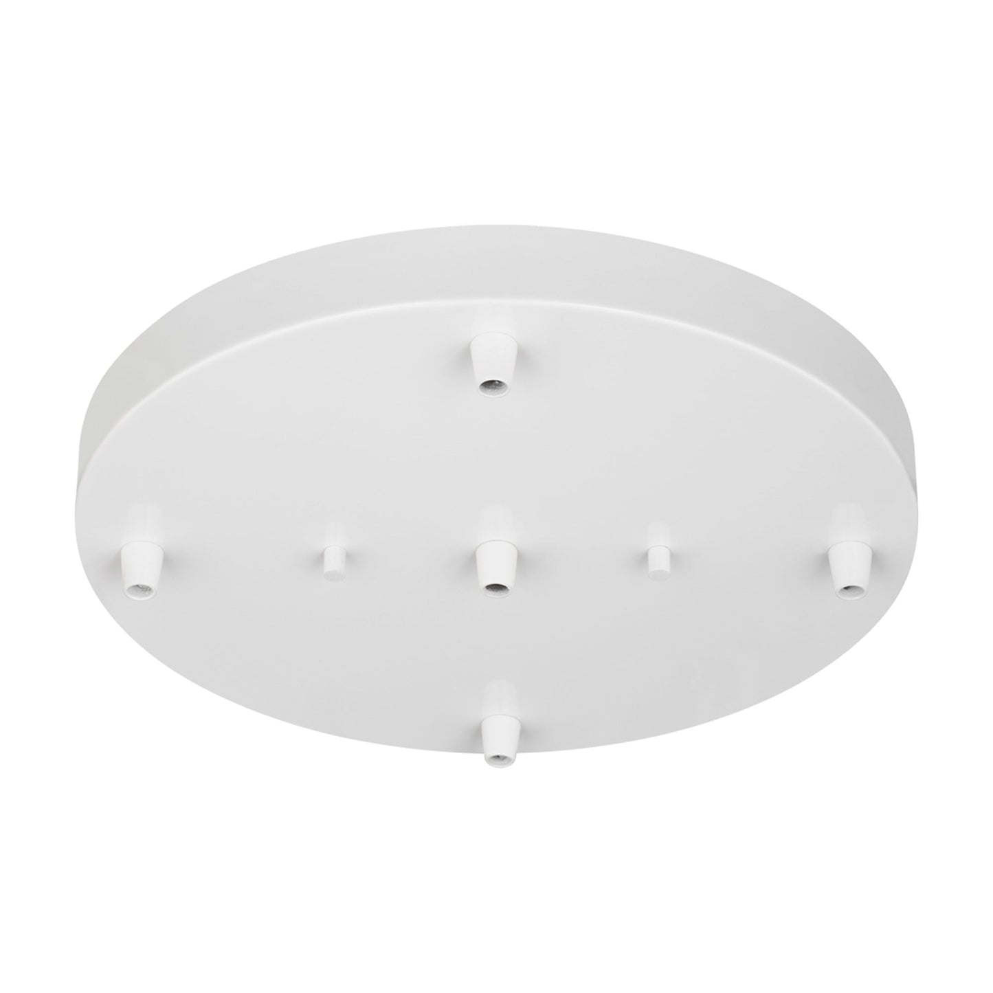 Round Cluster Multi-Port Canopy in White (12.25-Inch).