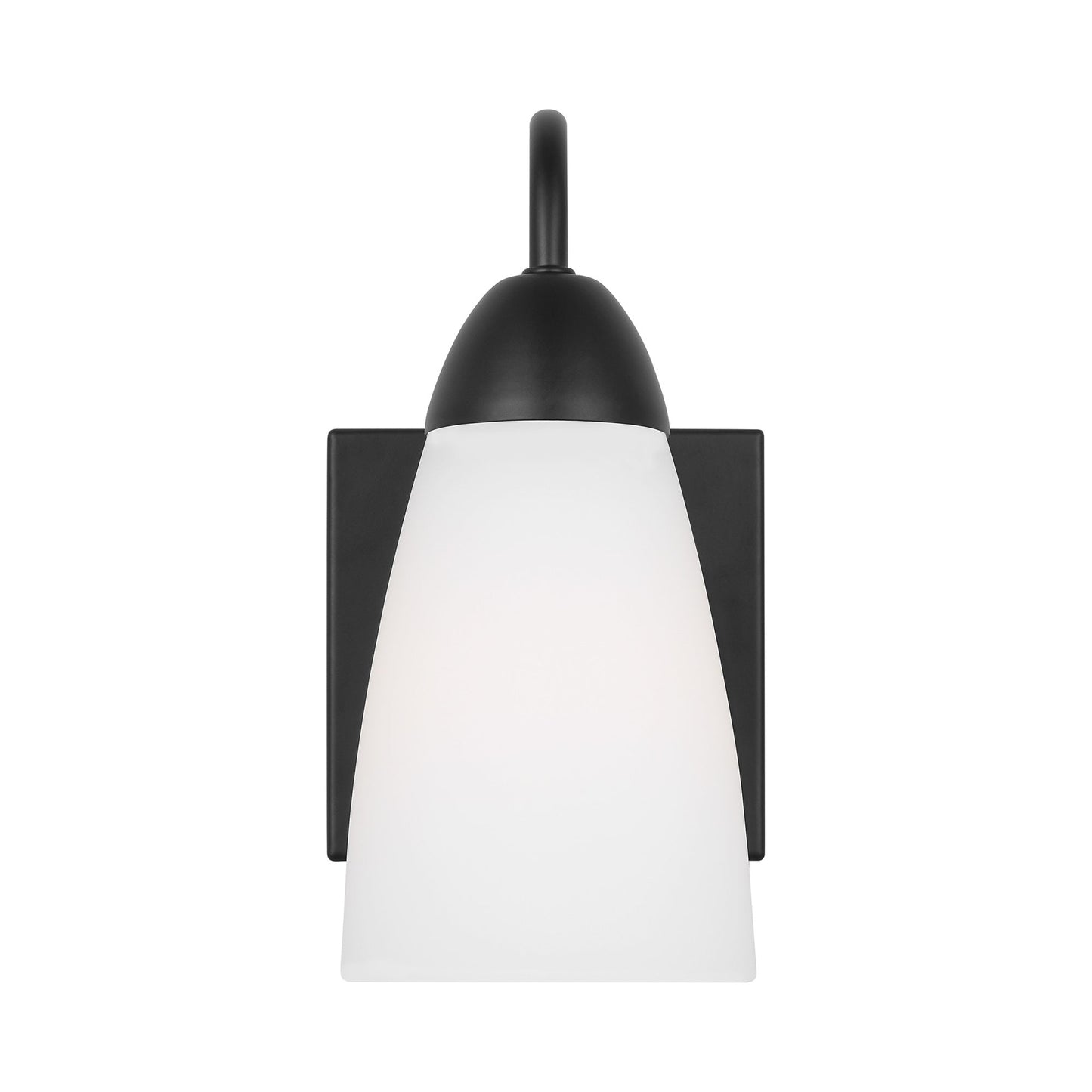 Seville Bath Wall Light in Midnight Black.
