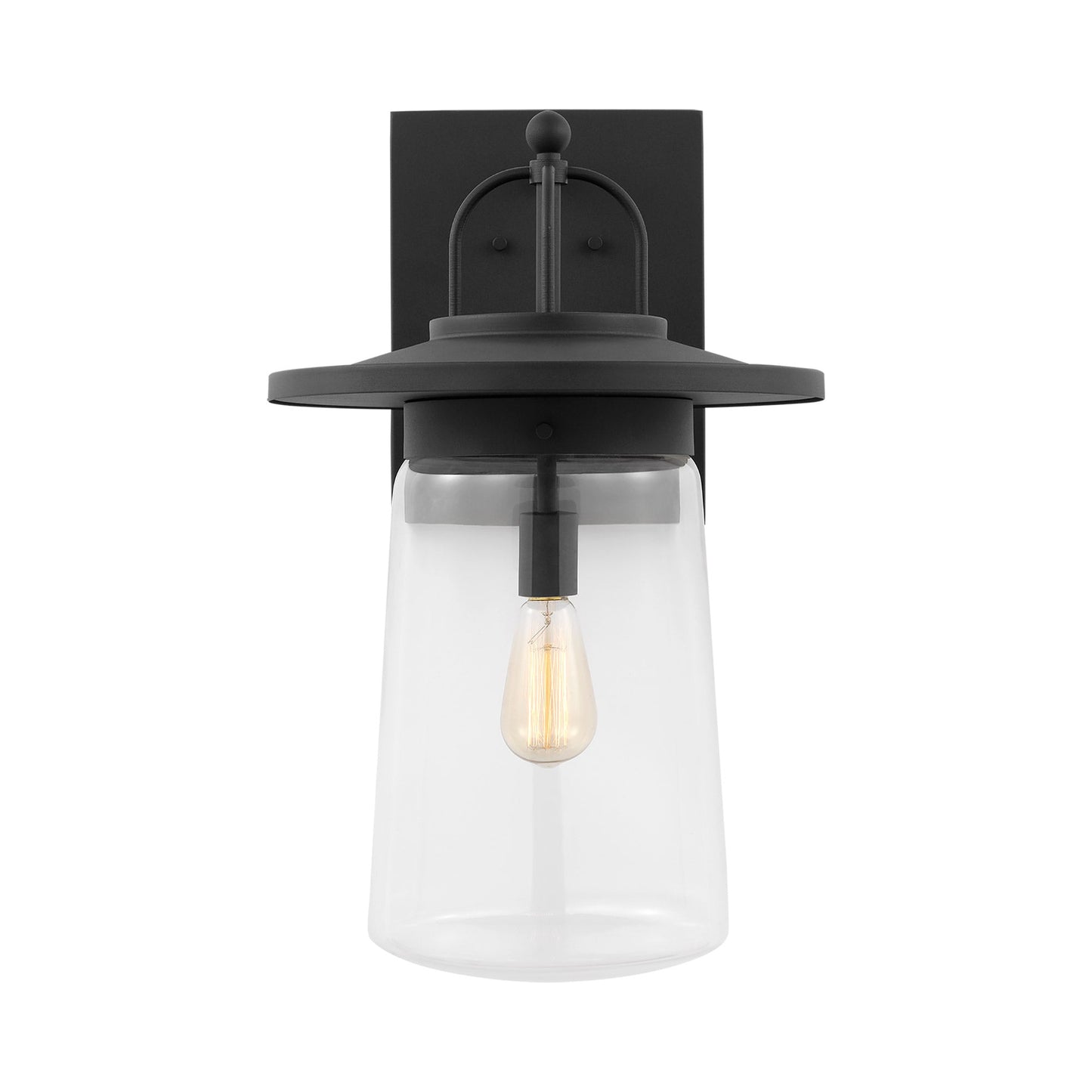 Tybee Outdoor Wall Light in Black (X-Large).