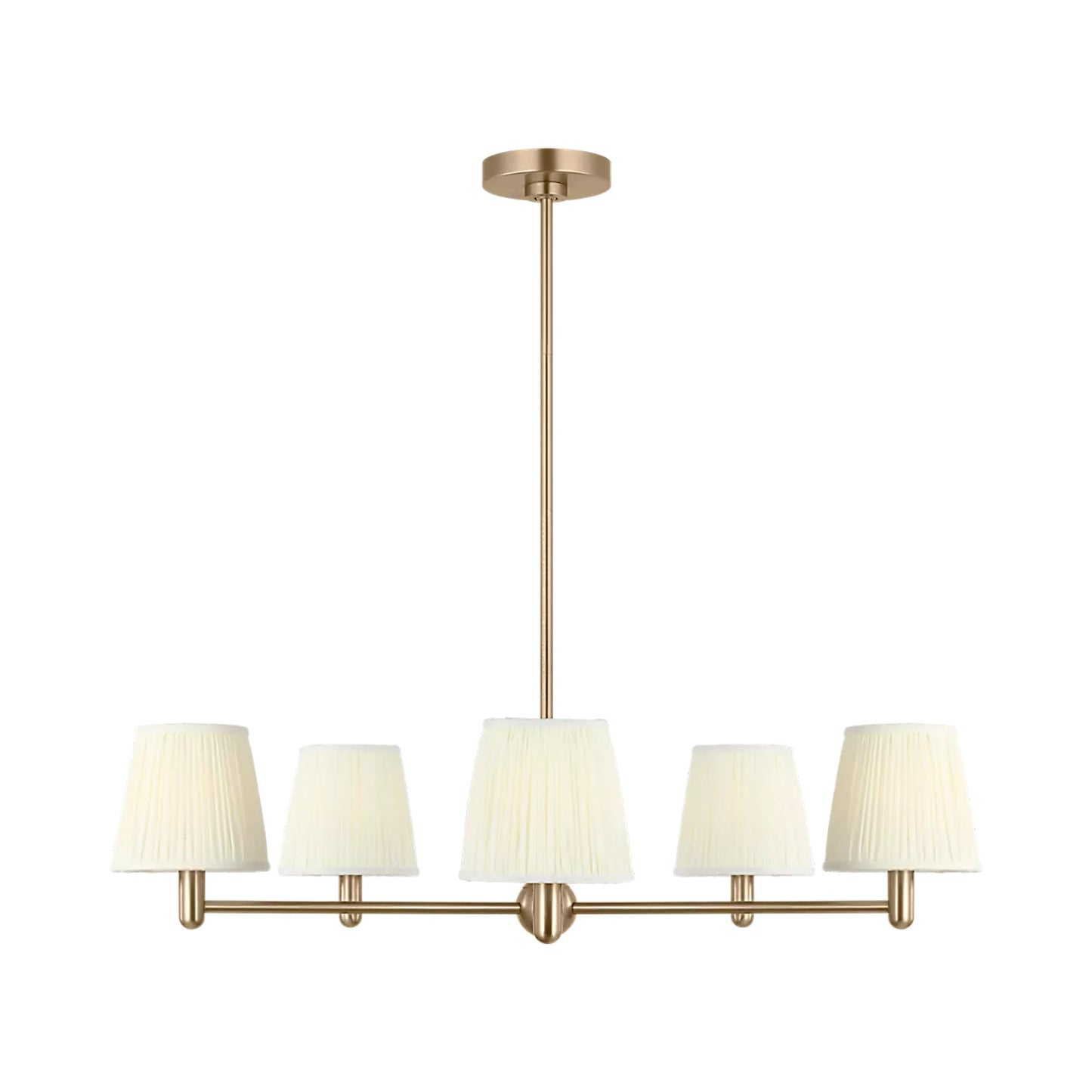Vilera Chandelier in Satin Brass.