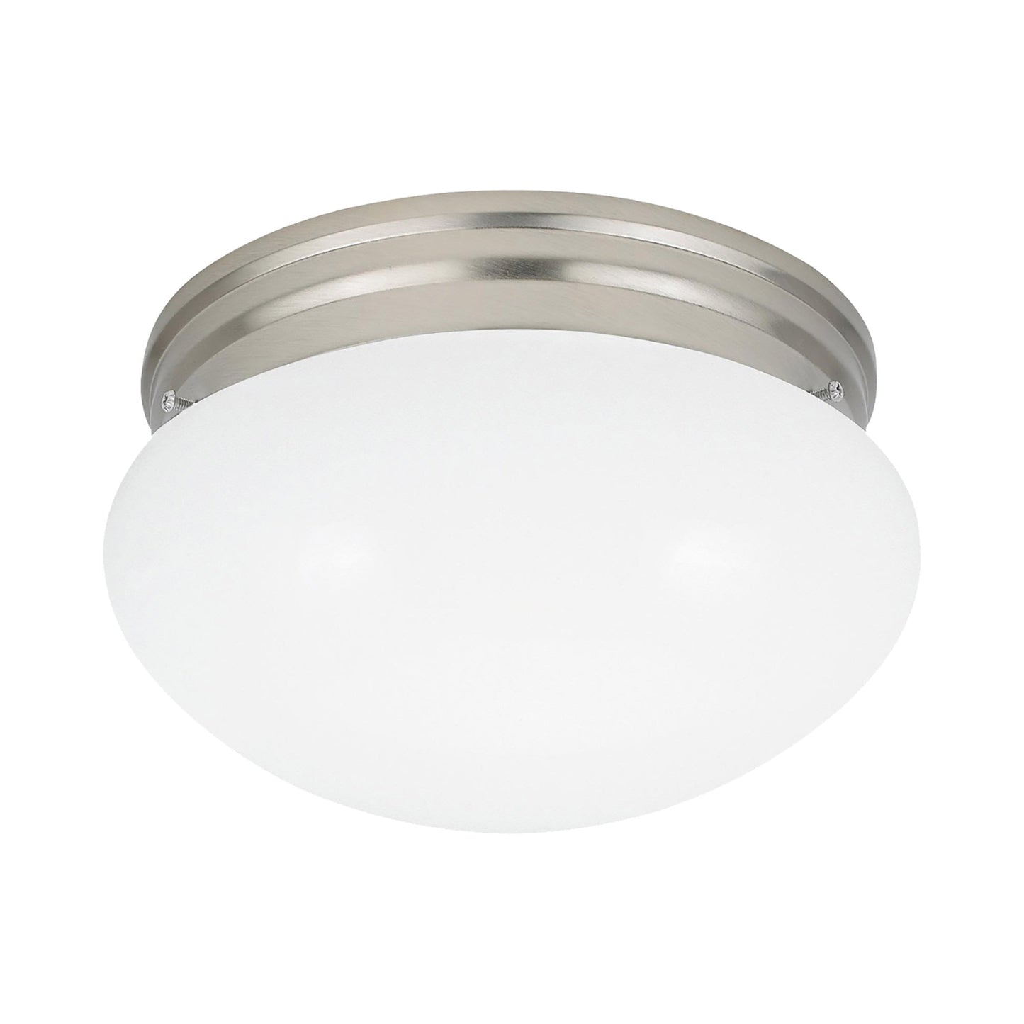 Webster Flush Mount Ceiling Light in Brushed Nickel (2-Light).