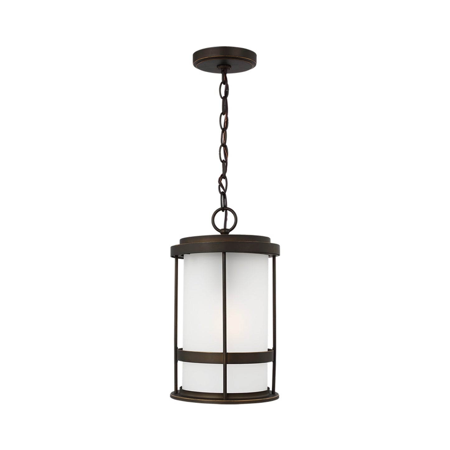 Wilburn Outdoor Pendant Light in Antique Bronze.