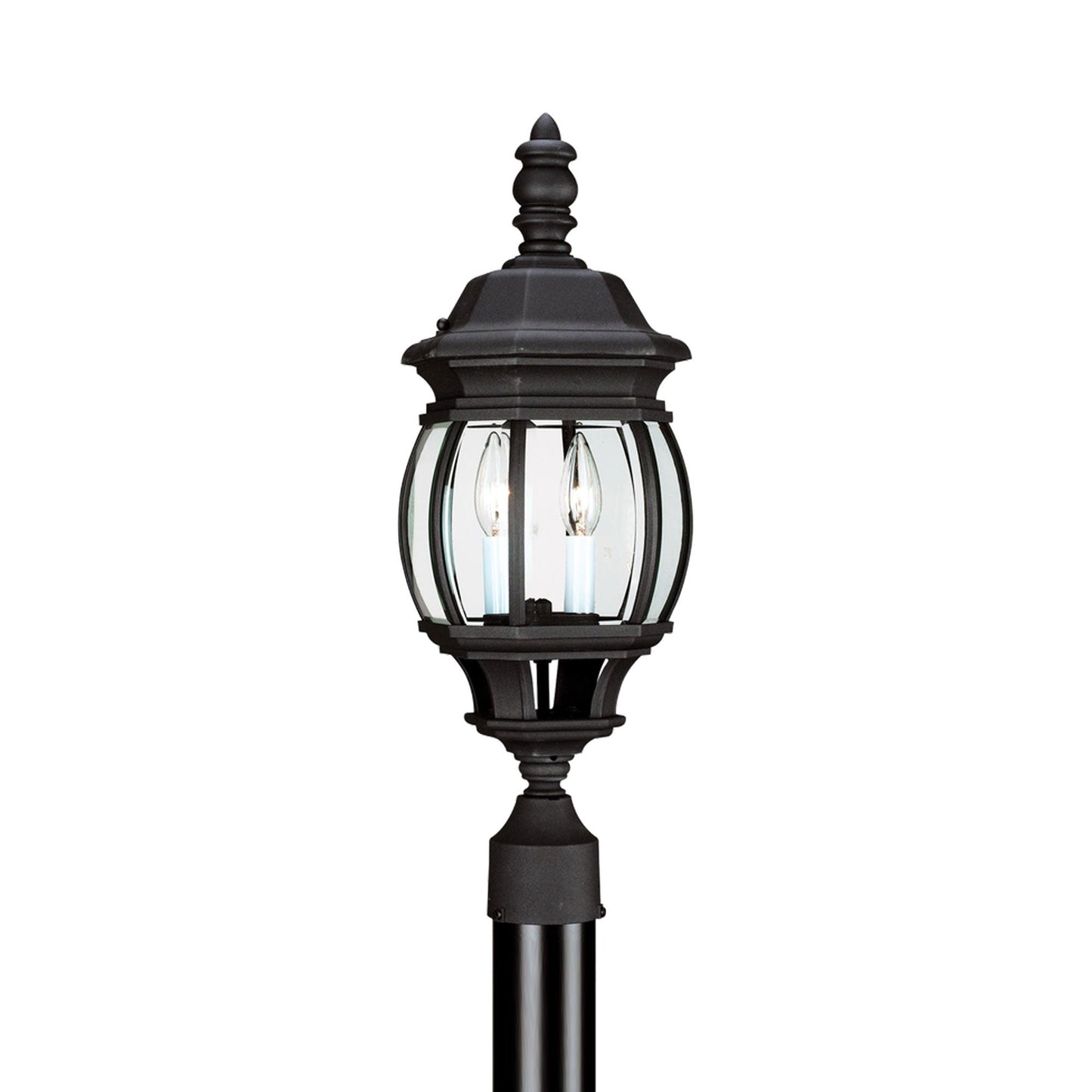 Wynfield Outdoor Post Light (Clear Beveled/2-Light).