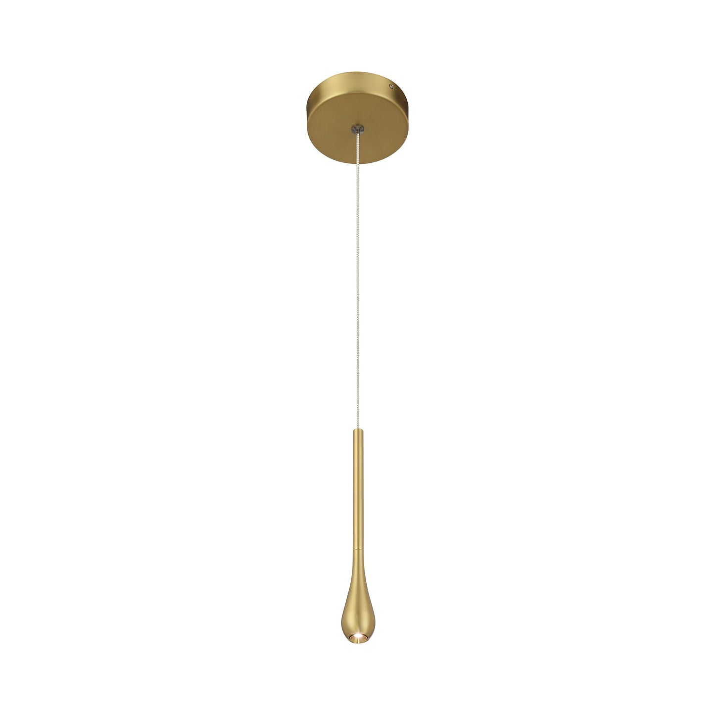 Pingo LED Pendant Light in Soft Brass.