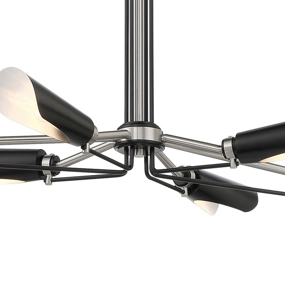 Turbine Linear Pendant Light in Detail.