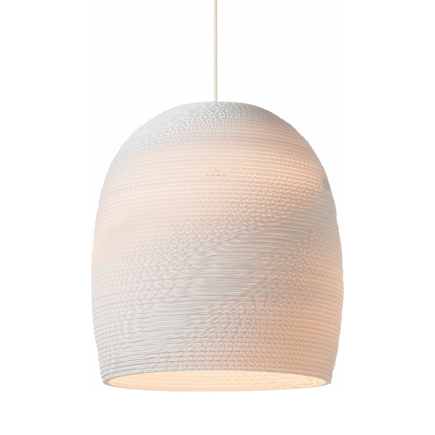 Bell Pendant Light in White (Large).