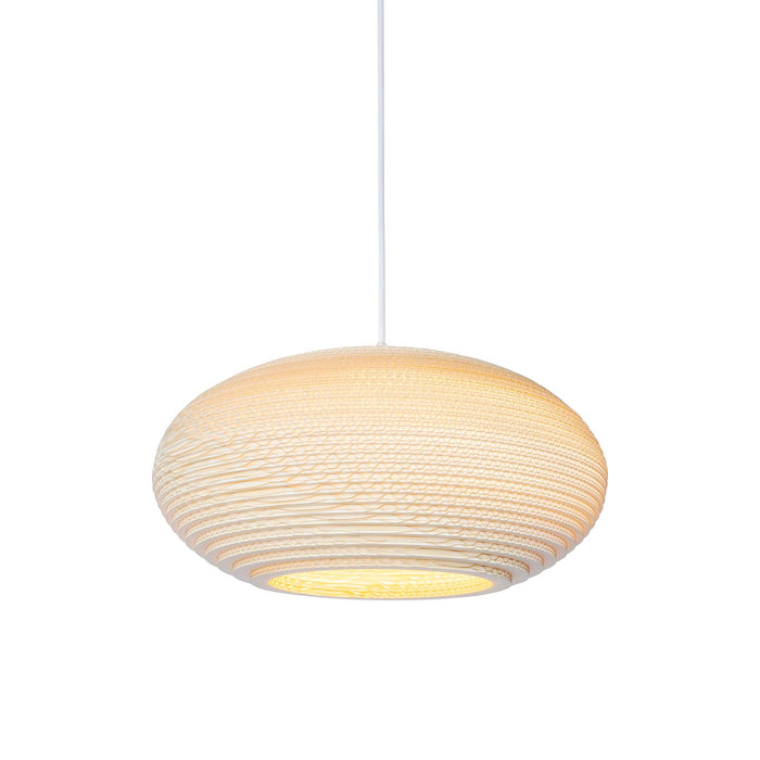 Disc Pendant Light in Blonde (Small).