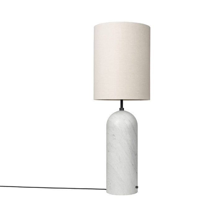 Gravity XL Floor Lamp in White Marble (Canvas).