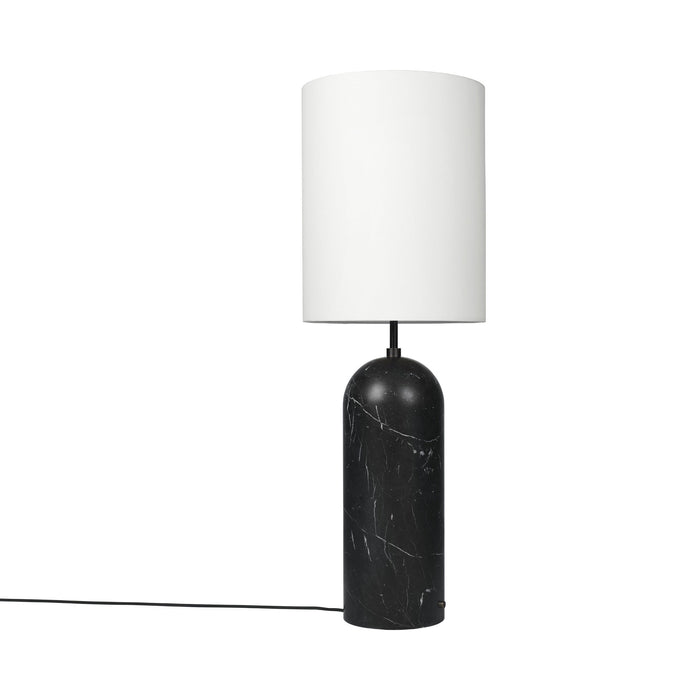 Gravity XL Floor Lamp in Black Marble (White).
