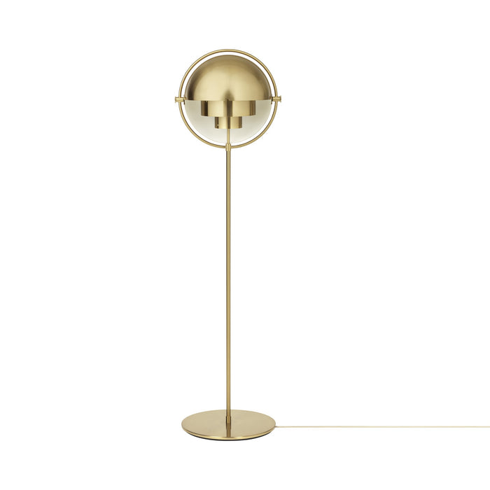 Multi-Lite Floor Lamp in Brass/Shiny Brass.