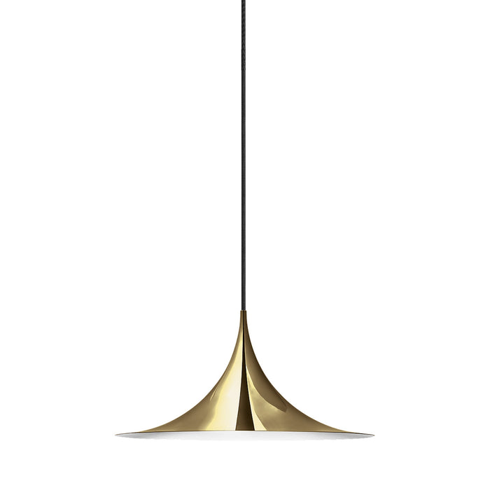 Semi Pendant Light in Polished Brass (Small).