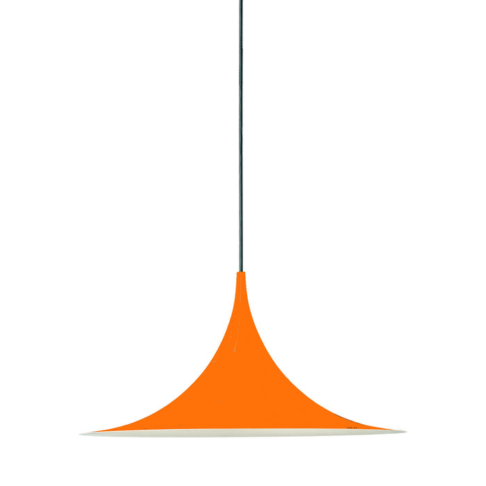 Semi Pendant Light in Orange Glossy (Medium).