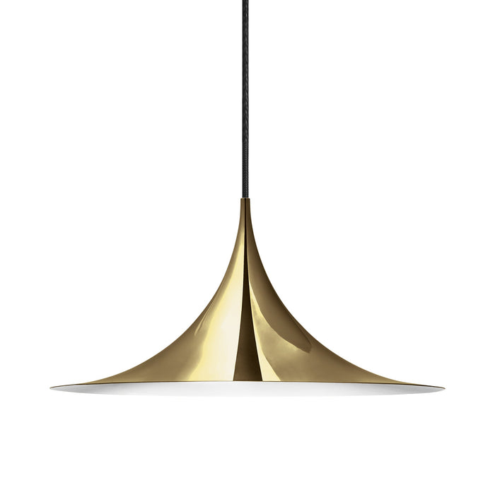 Semi Pendant Light in Polished Brass (Large).