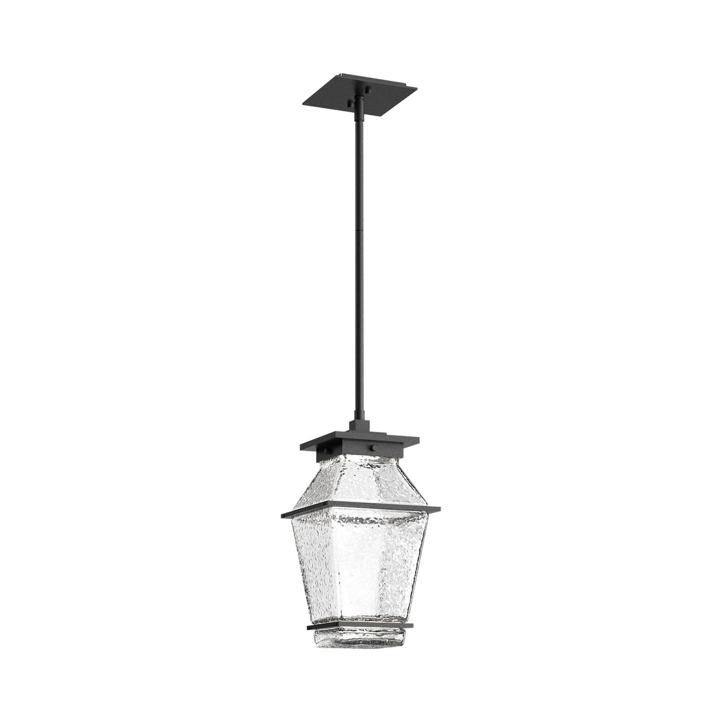 Landmark Outdoor LED Pendant Light in Textured Black.