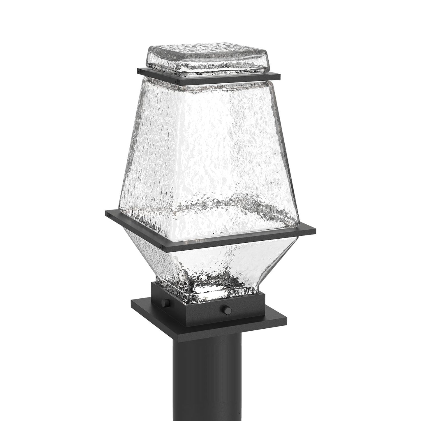 Landmark Outdoor LED Post Light in Textured Black.