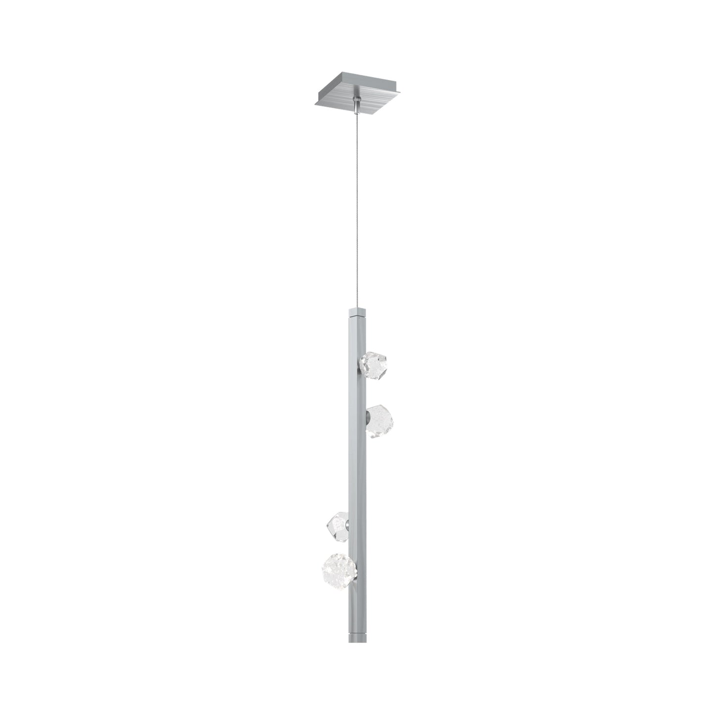 Stella LED Pendant Light in Satin Nickel.