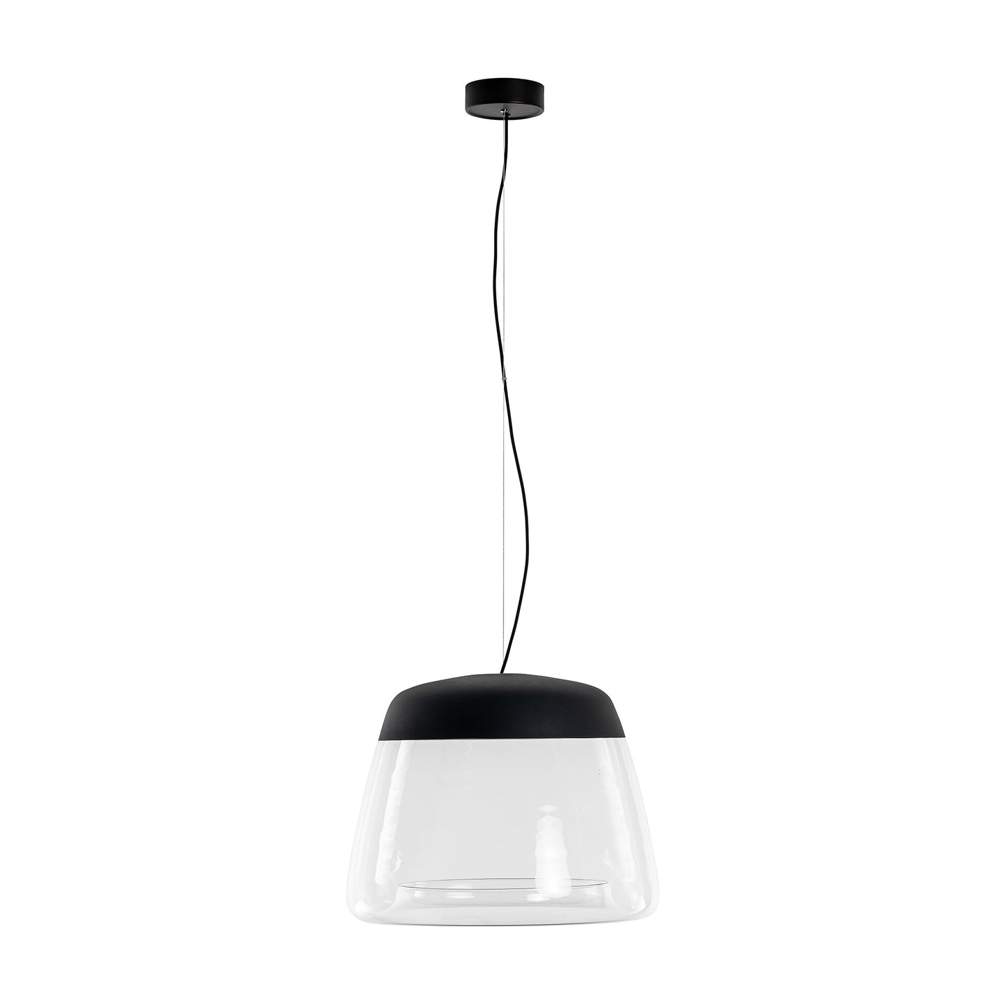 Ice Absolut LED Pendant Light in Matte Black (Large).