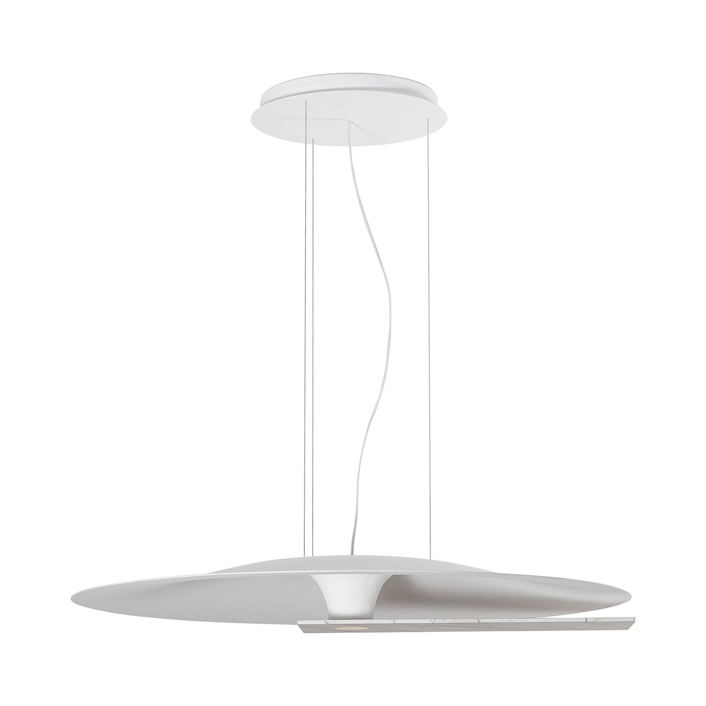 Meridiana LED Pendant Light in White Marble (Large).