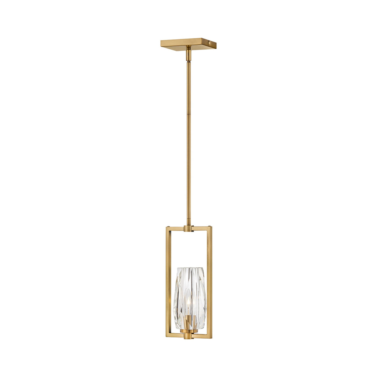Ana Pendant Light in Heritage Brass.