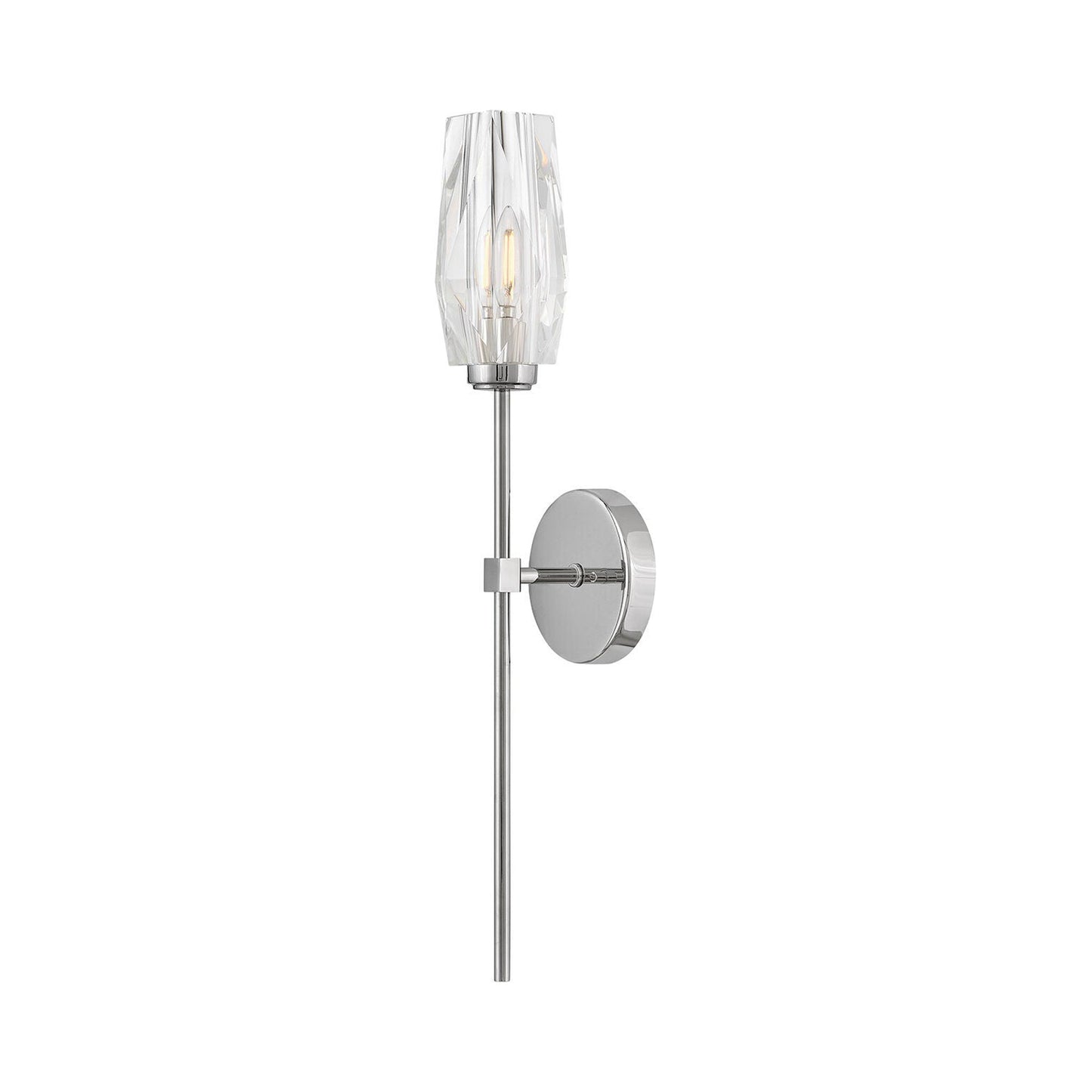 Ana Wall Light in Polished Nickel.