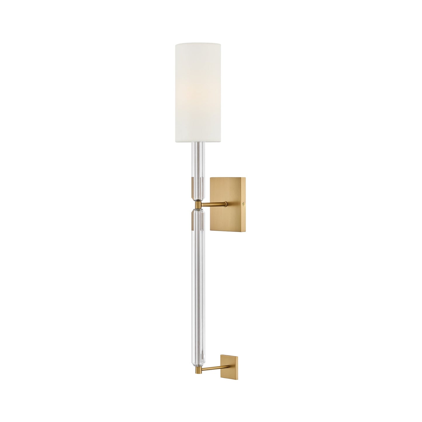 Anika Wall Light in Lacquered Brass.