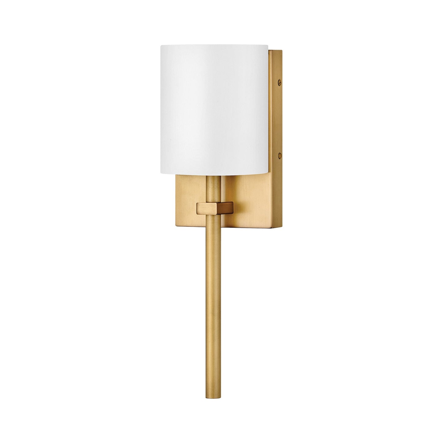 Avenue LED Wall Light in Heritage Brass.
