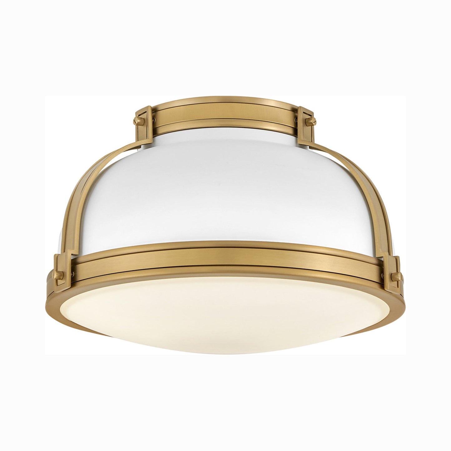 Barton Flush Mount Ceiling Light in Matte White.