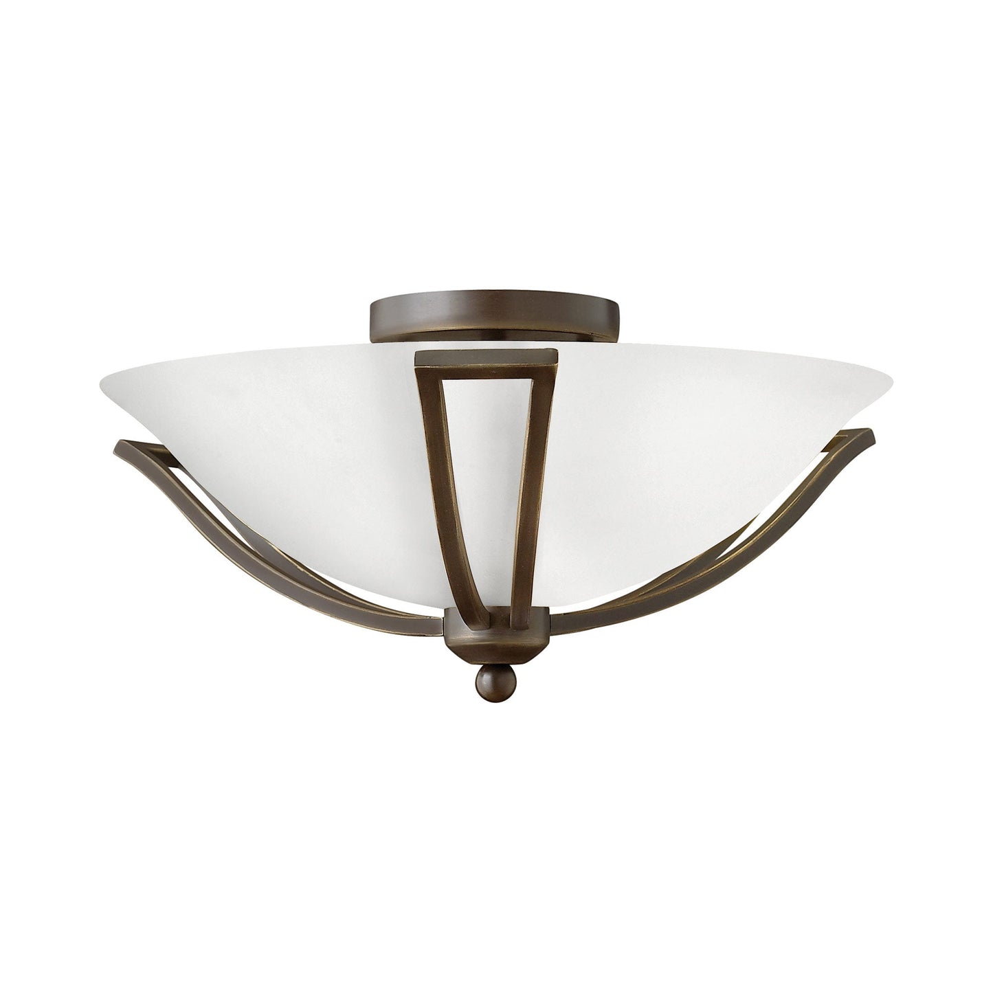 Bolla Flush Mount Ceiling Light in Olde Bronze.