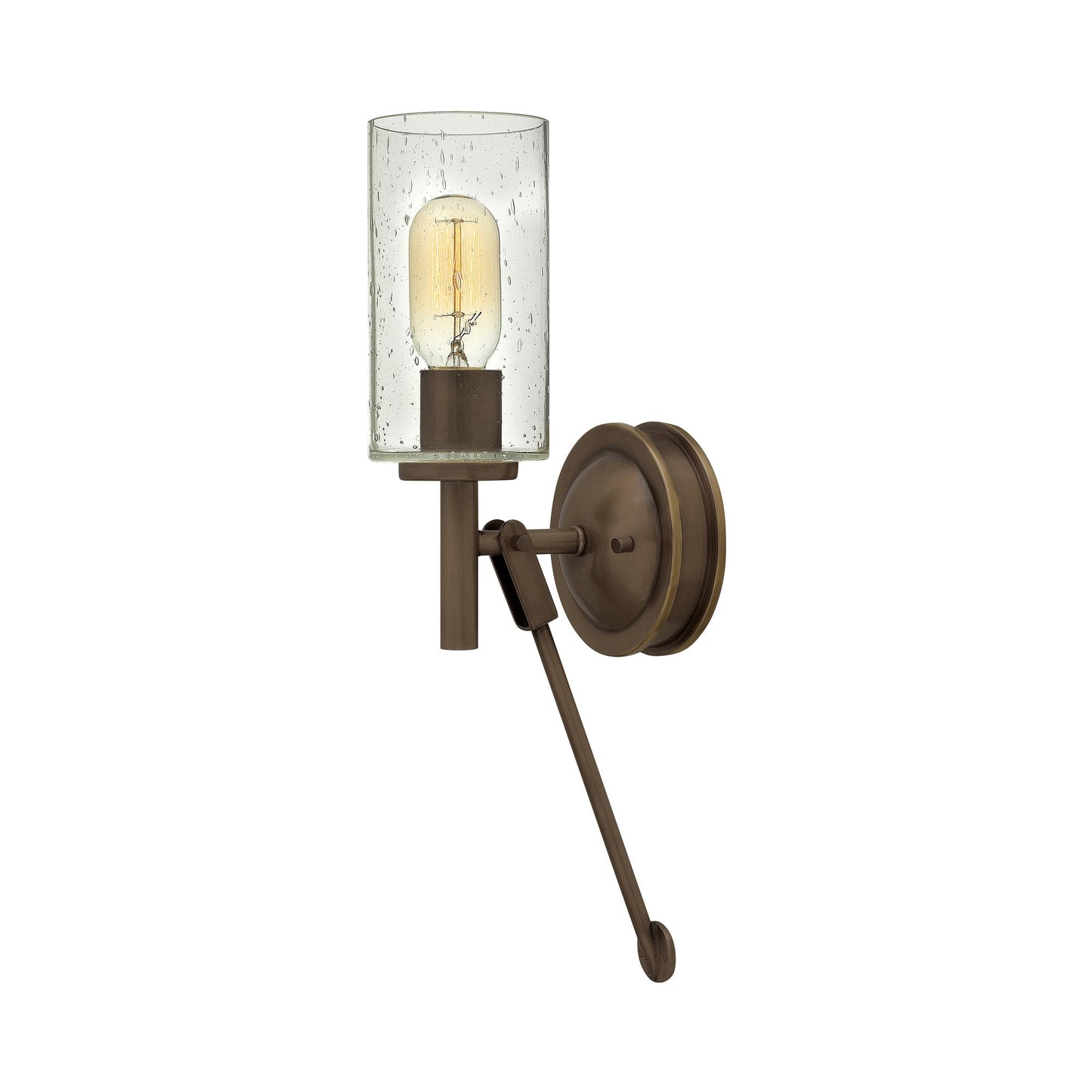 Collier Wall Light in Light Oiled Bronze.