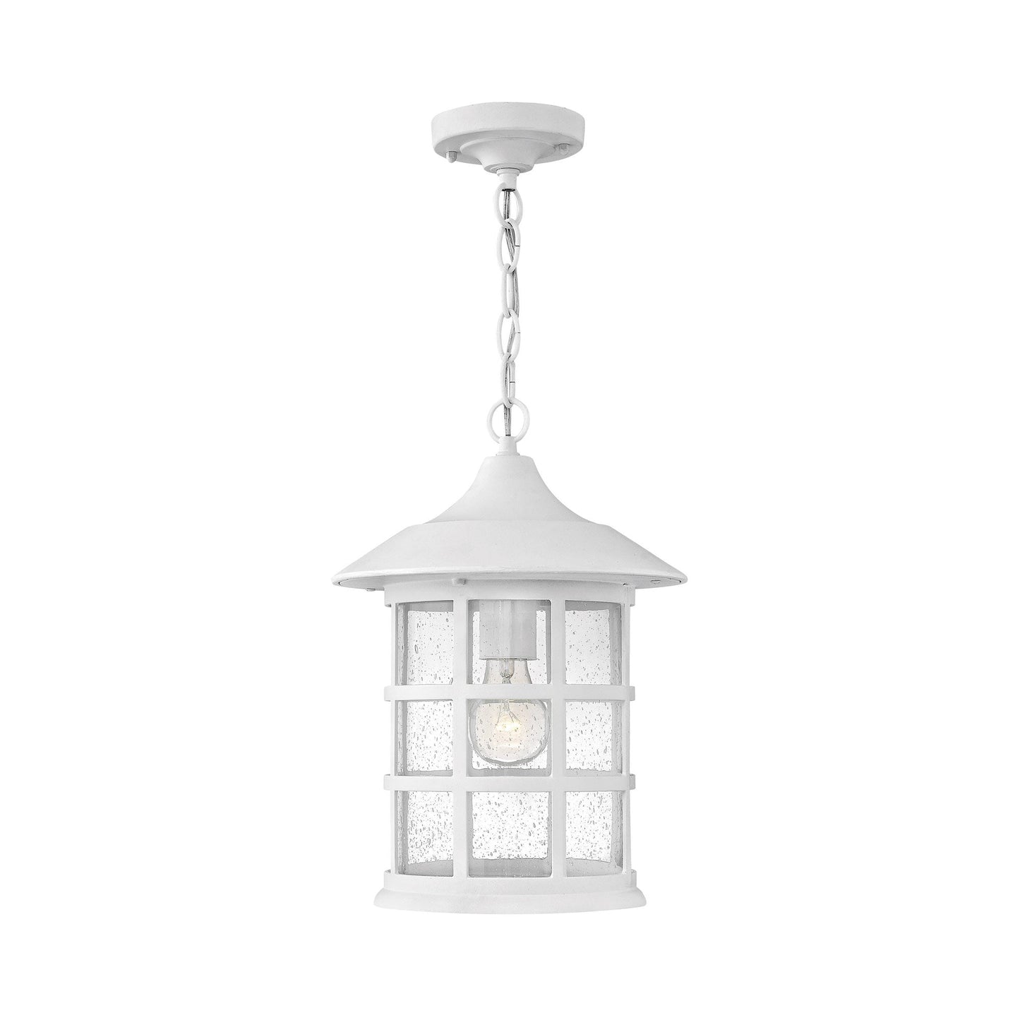Freeport Coastal Outdoor Pendant Light in Textured White.