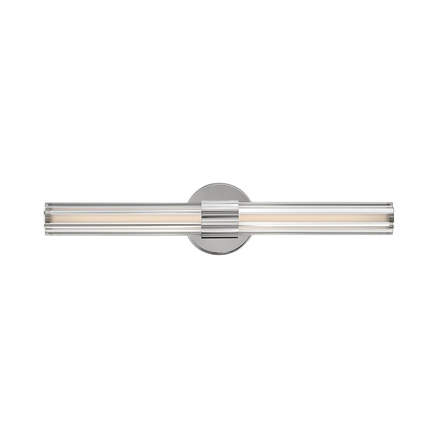 Georgette LED Bath Vanity Light in Polished Nickel.