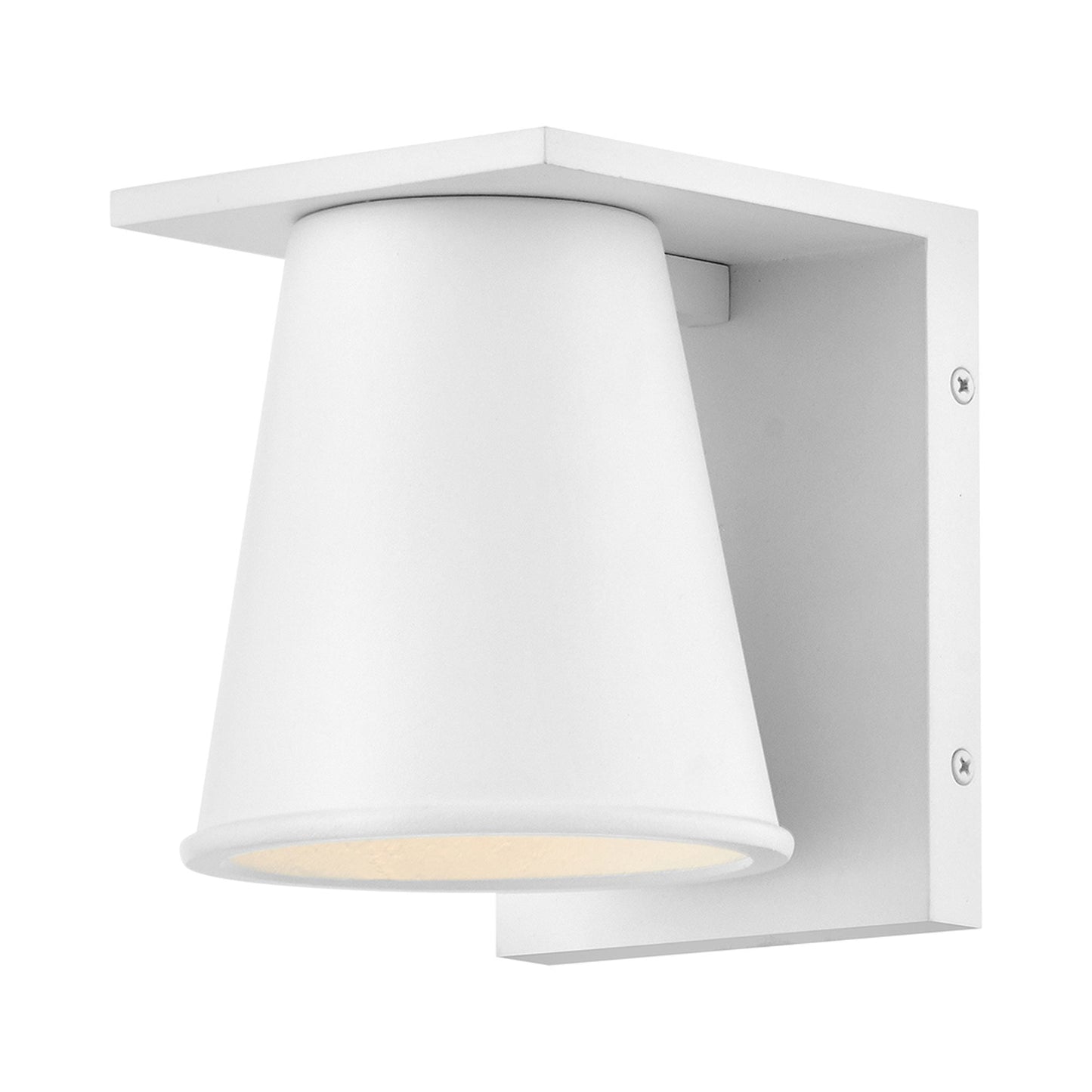 Hans Outdoor Wall Light in Textured White.