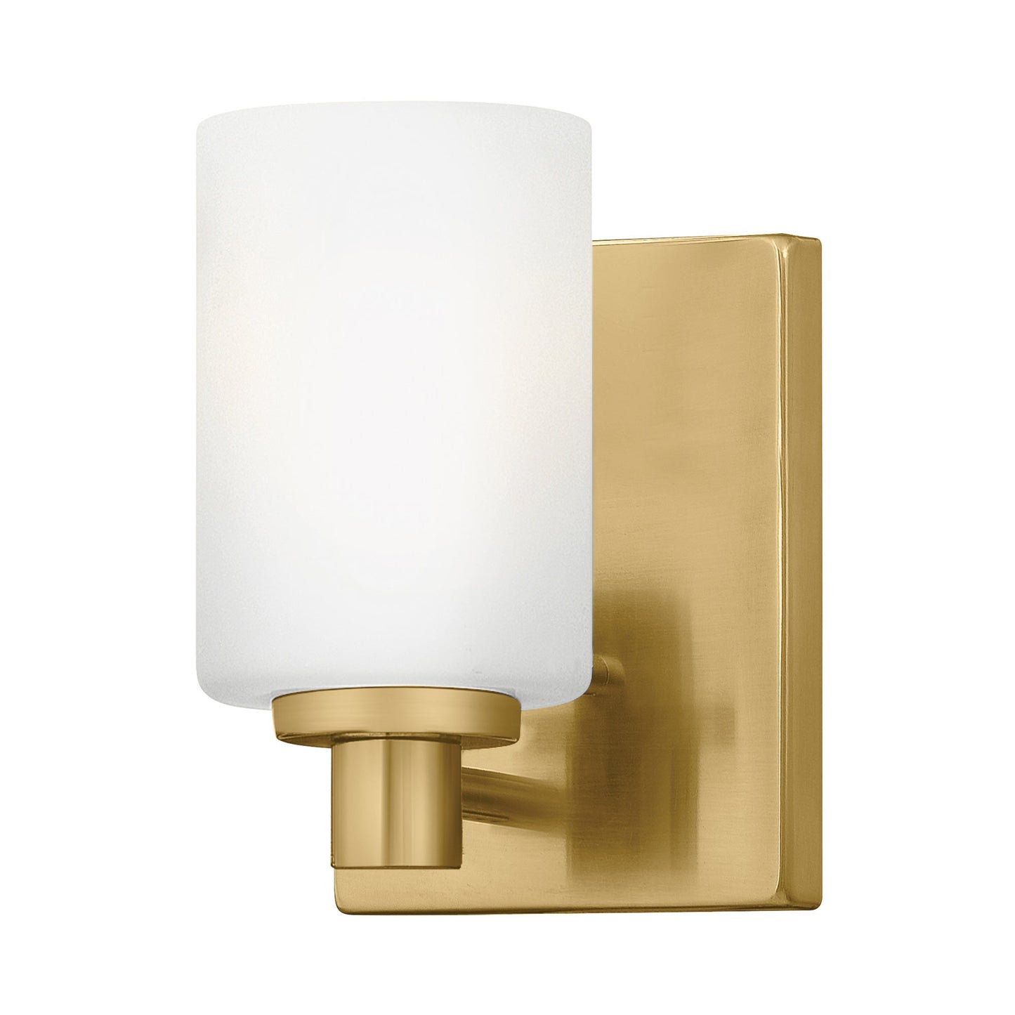Karlie Bath Wall Light in Lacquered Brass.