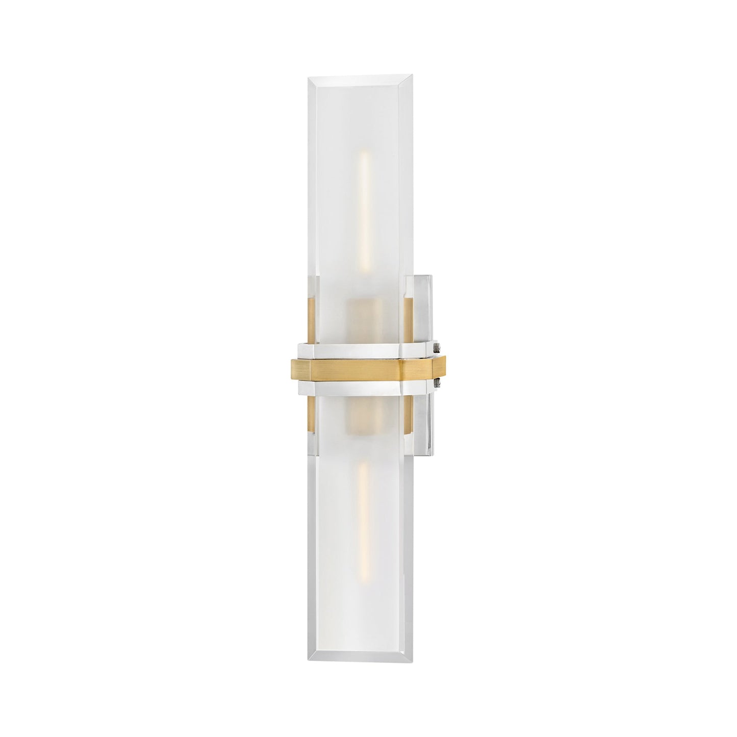 Kipton Wall Light in Polished Nickel.