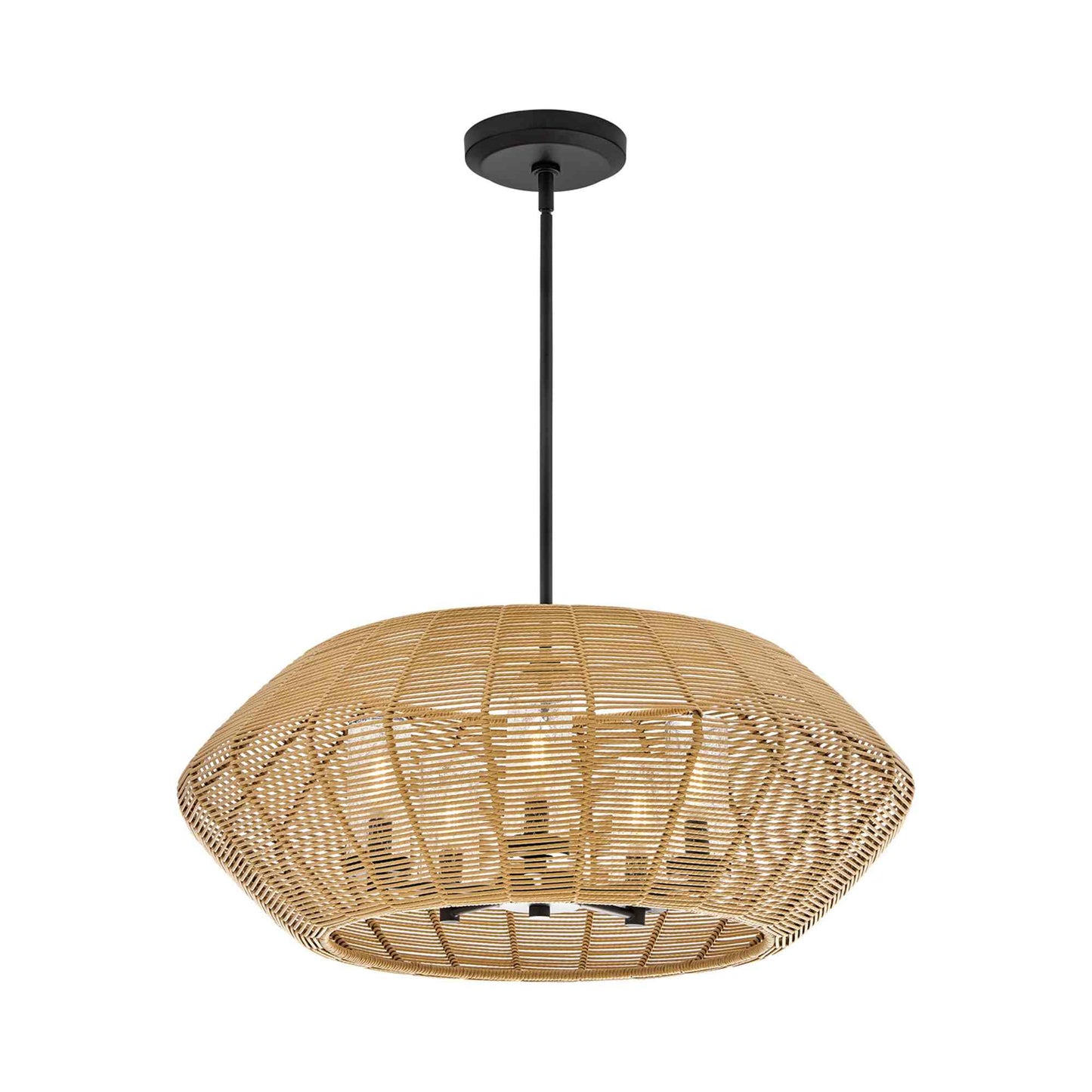 Luca Outdoor Chandelier in Camel.