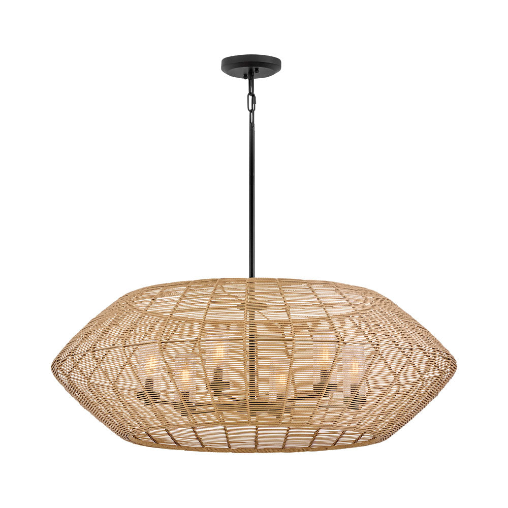 Luca Outdoor Chandelier in Camel (Large).