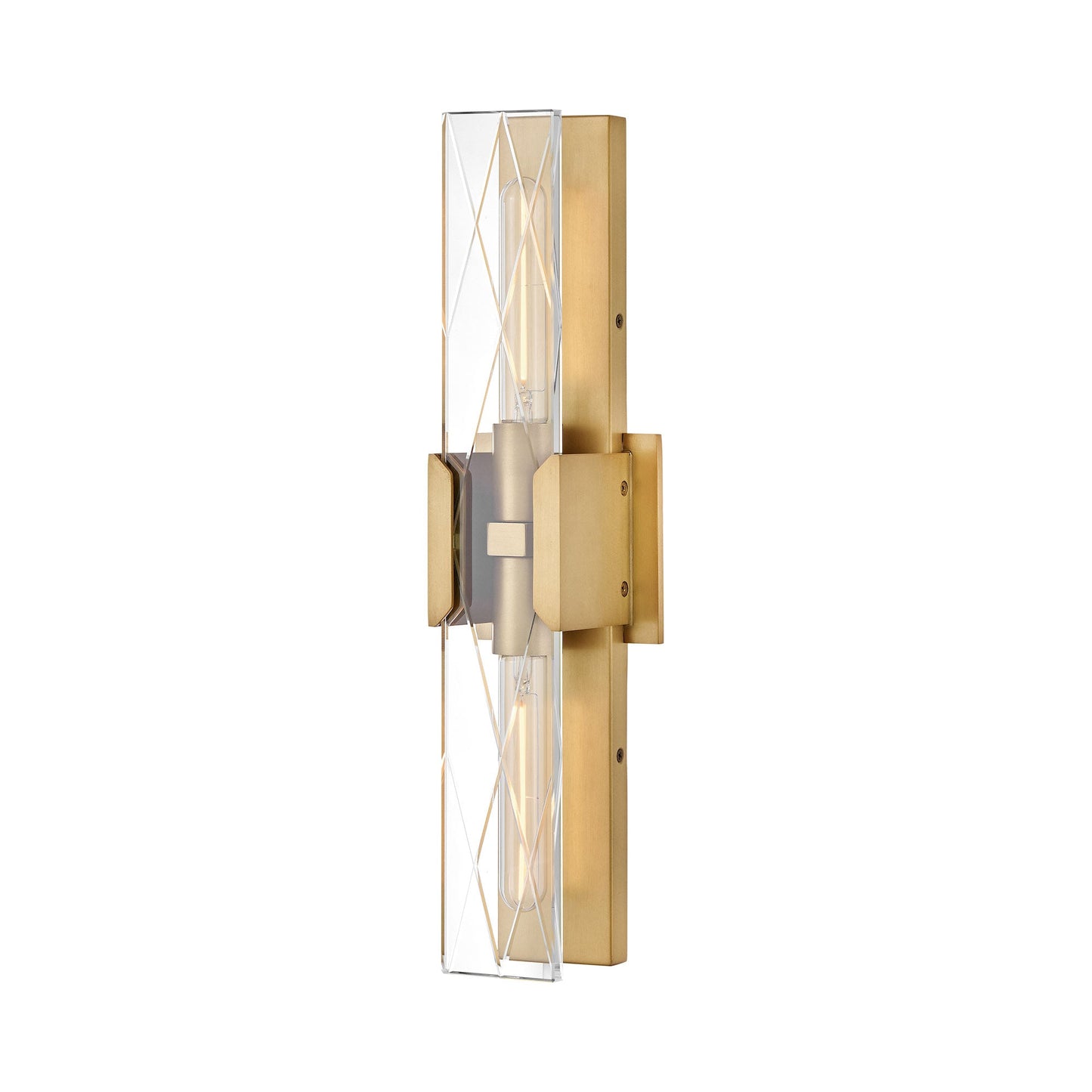 Monte Bath Wall Light in Heritage Brass.