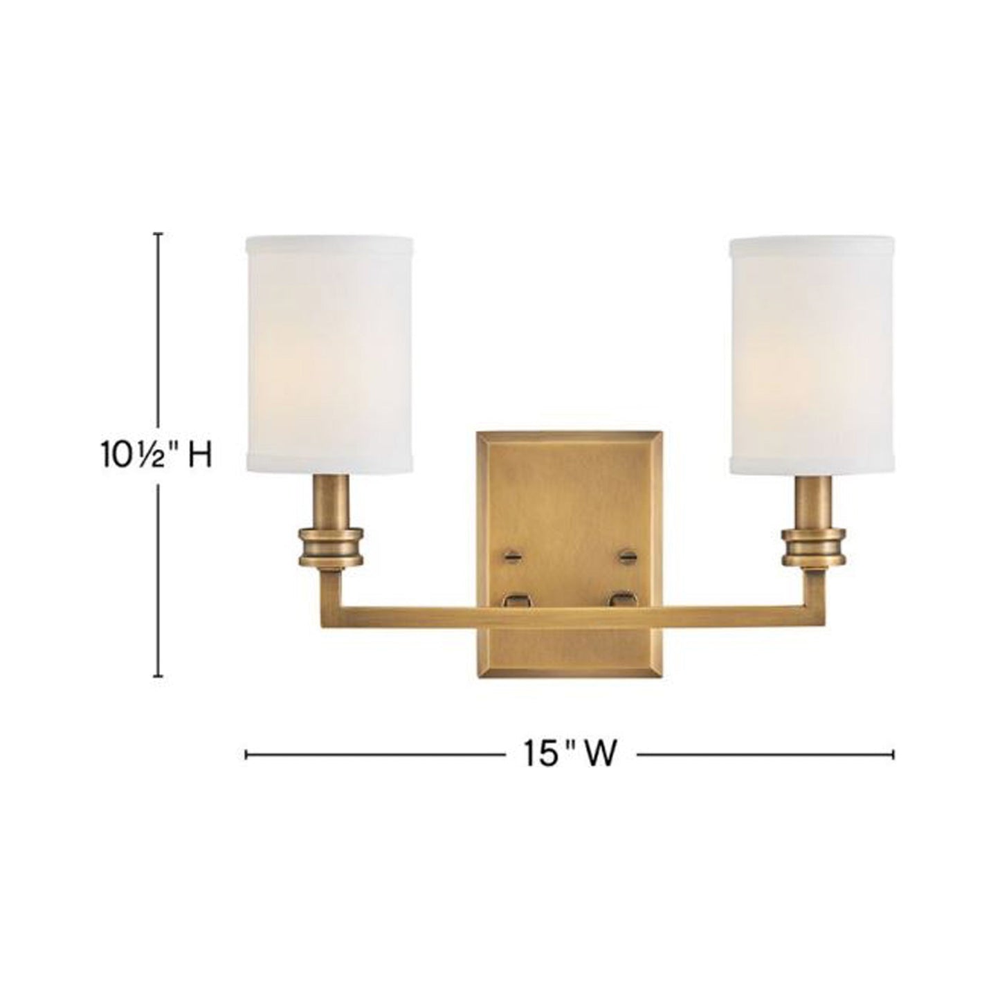 Moore Wall Light - line drawing.