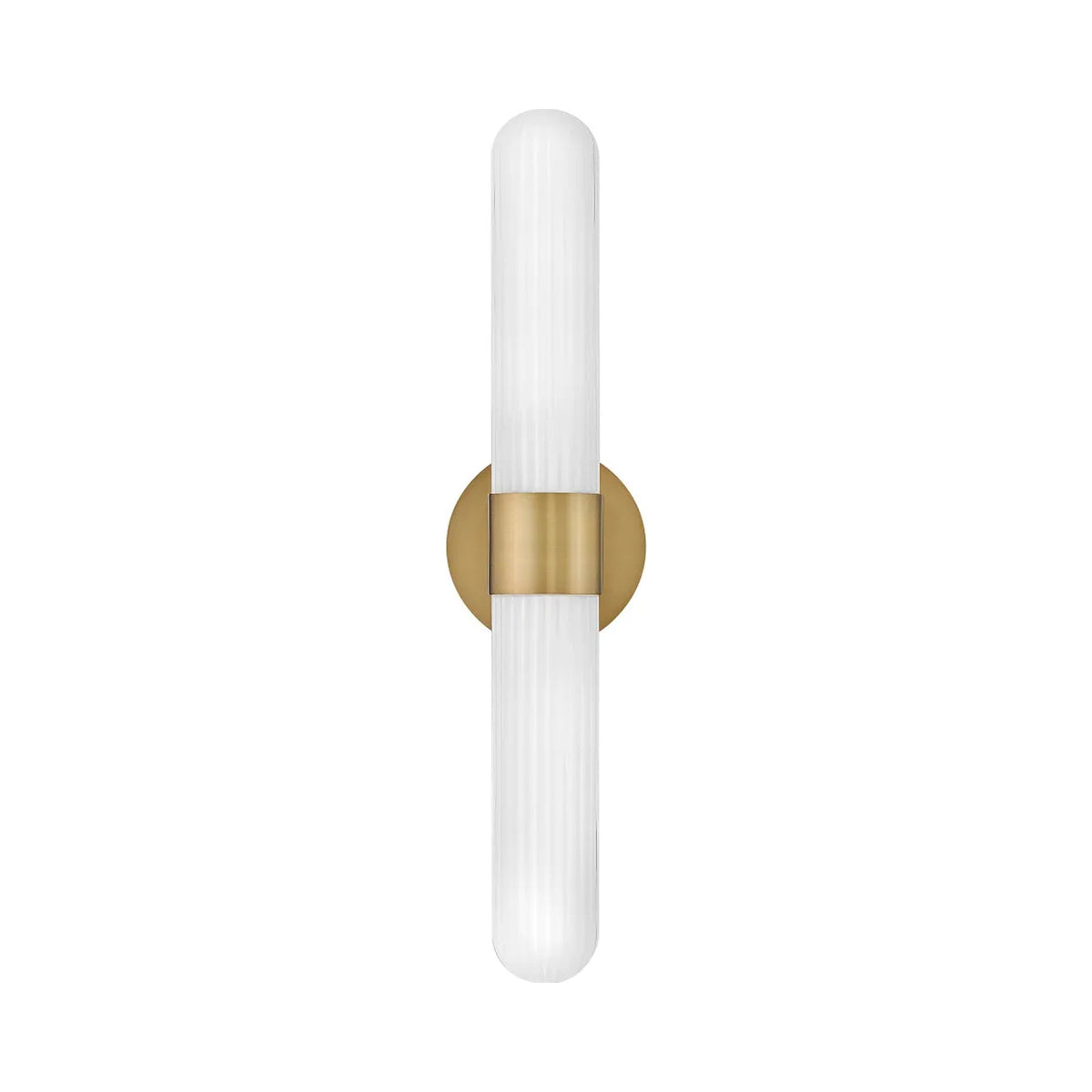 Nina Bath Wall Light in Lacquered Brass.