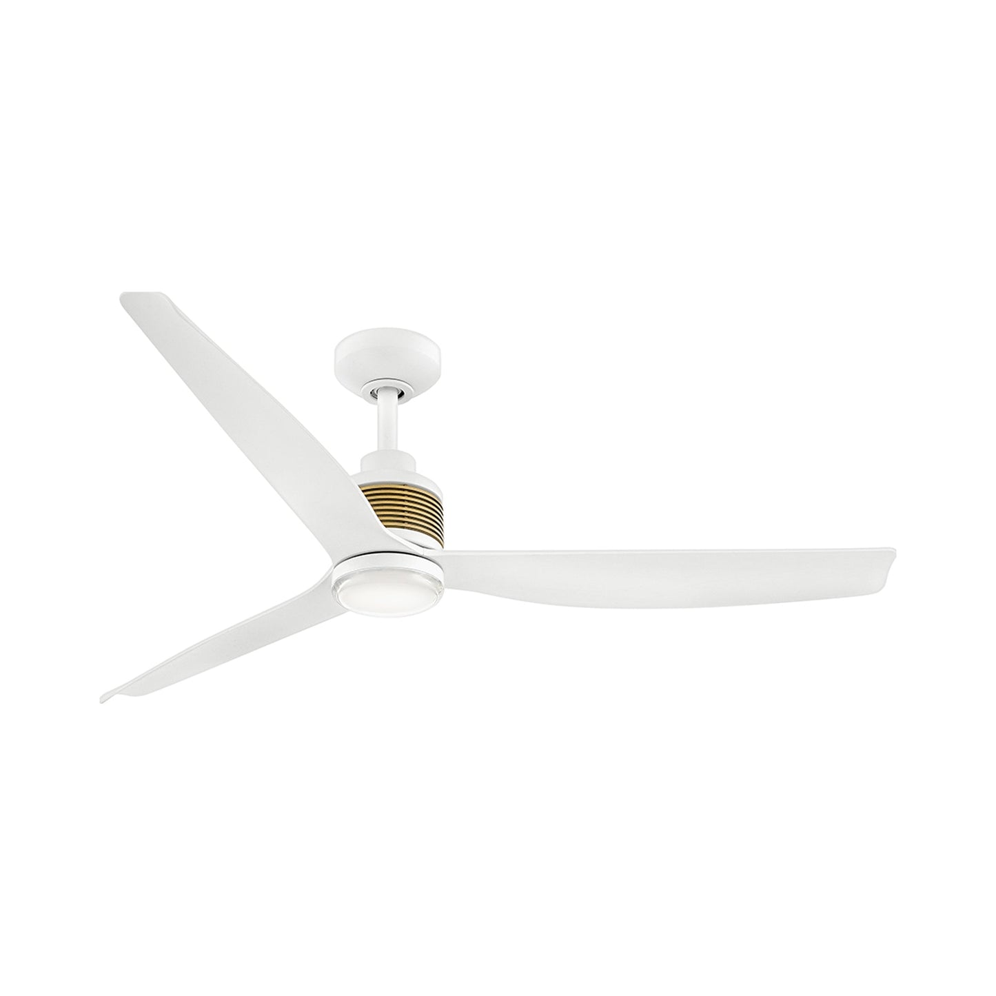 Oris Smart Outdoor LED Ceiling Fan in Matte White.