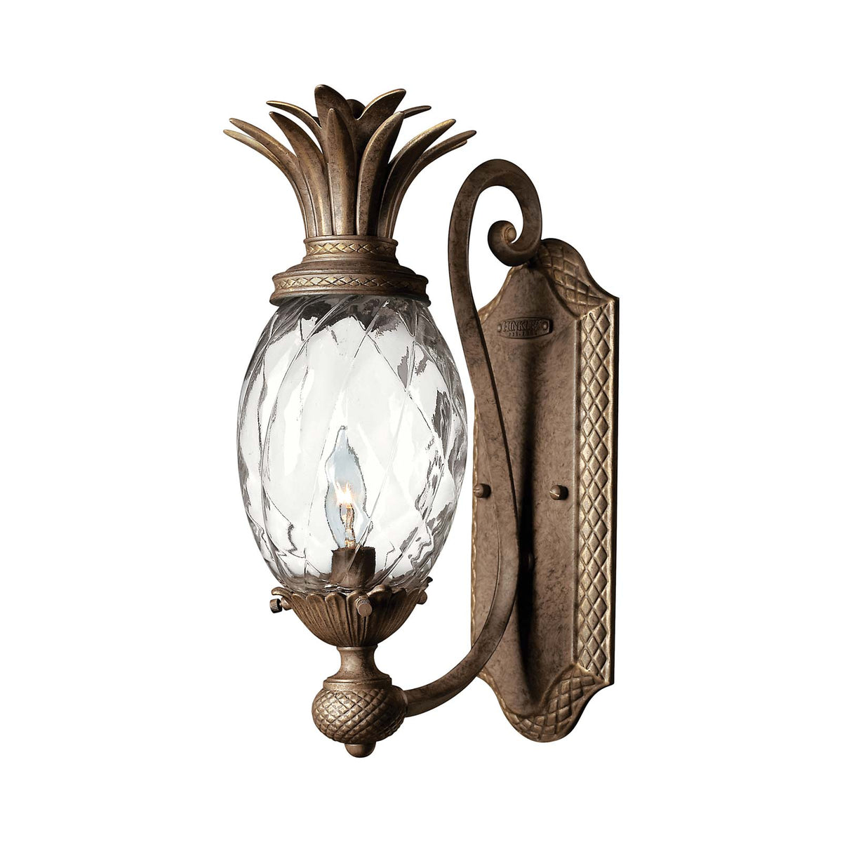 Plantation Wall Light in Pearl Bronze.