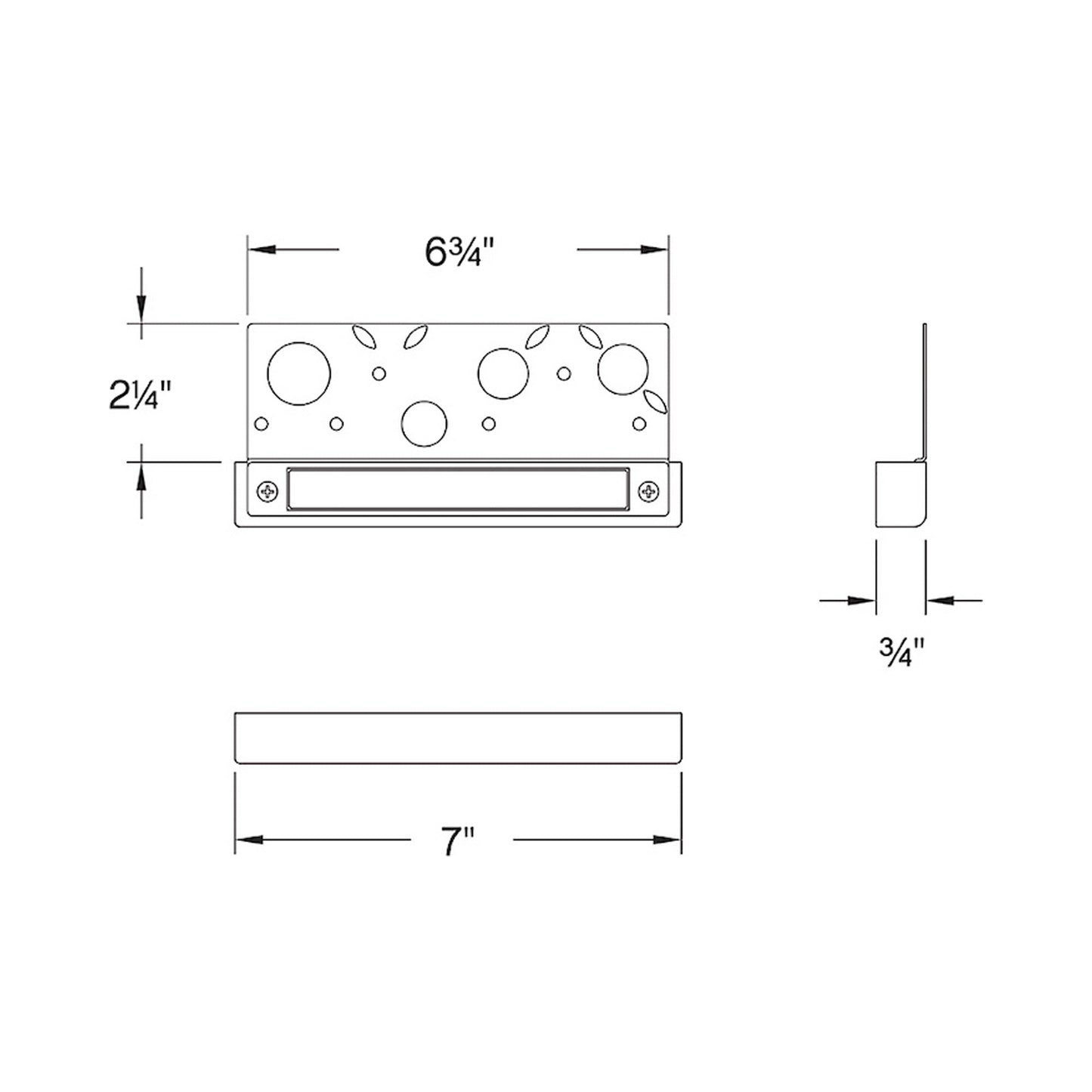 Presto Outdoor LED Hardscape Light - line drawing.