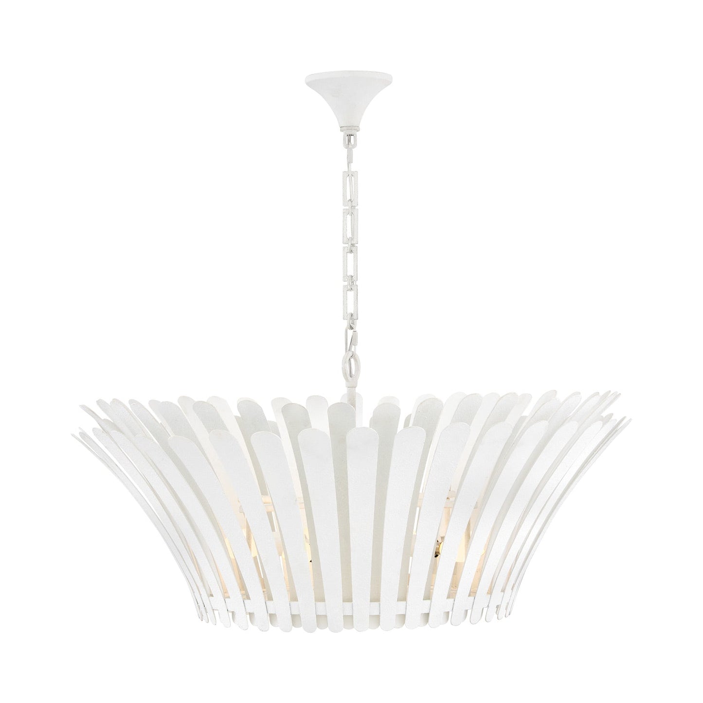 Reina Chandelier in Textured Plaster (33.75-Inch).