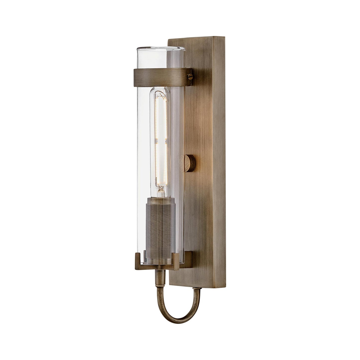 Ryden Outdoor Wall Light in Burnished Bronze (Bulb Not Included).