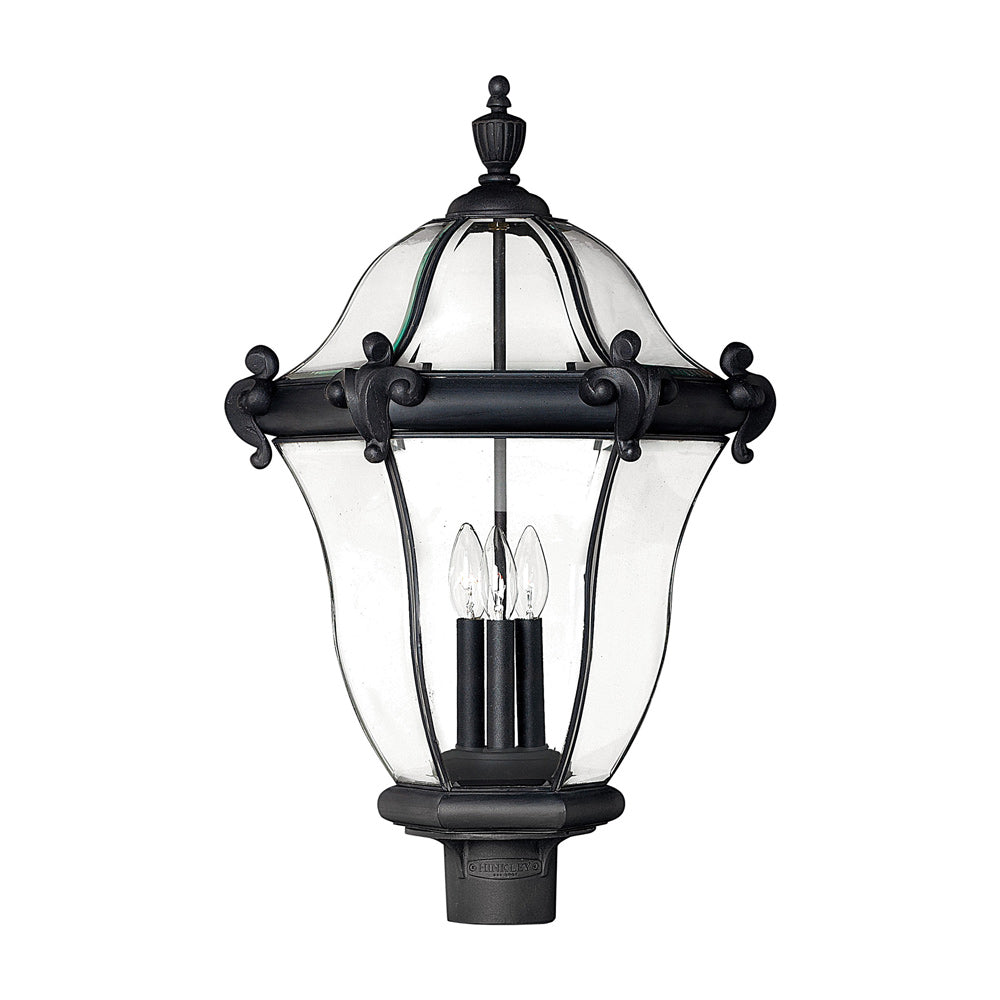 San Clemente Outdoor Post Light in Museum Black (26.25-Inch).