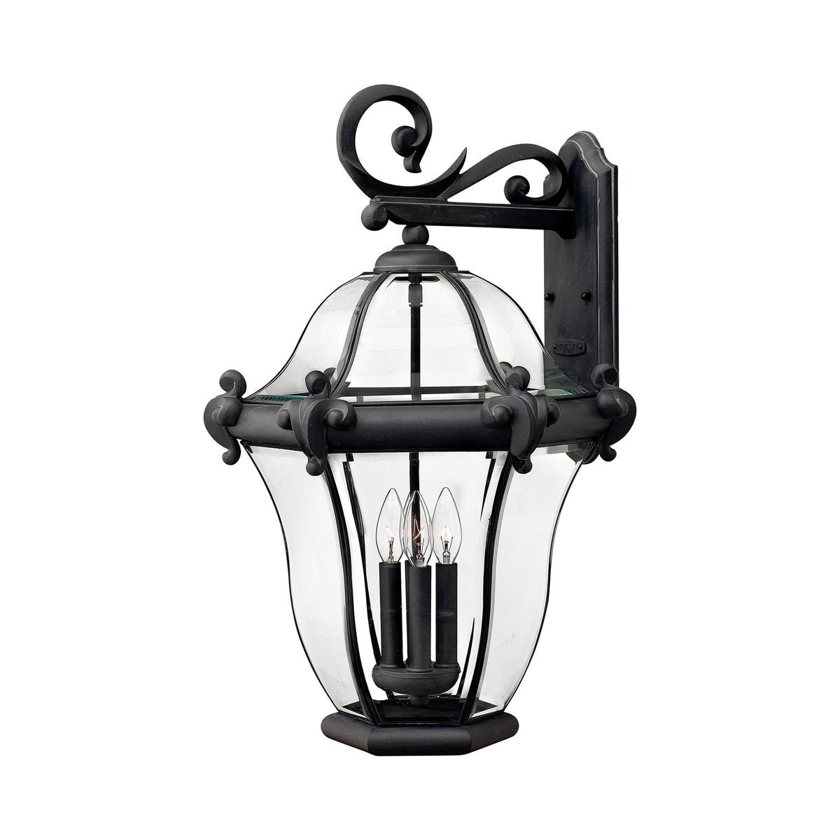 San Clemente Outdoor Wall Light in Museum Black (25.75-Inch).